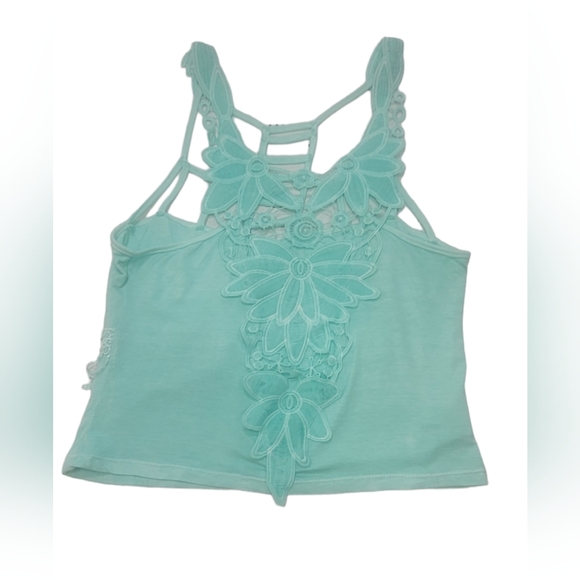 ❤️ KOVER BLUE  GREEN MINT STRAPPY BLOUSE  ONE SIZE. MADE IN COLOMBIA. - Picture 2 of 12